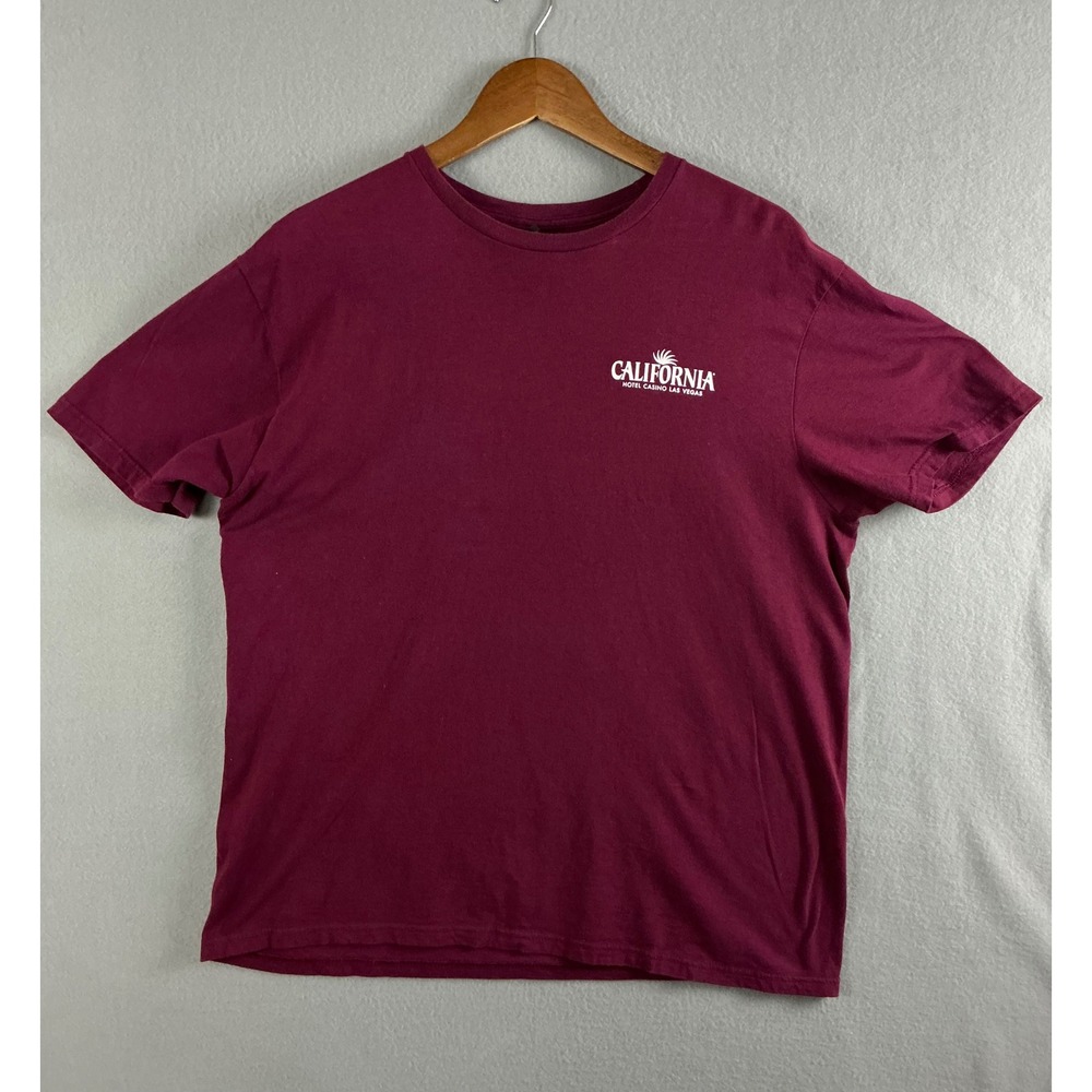 Gildan Tee Shirt Men's Large California Hotel Casino Las Vegas Graphic‎ T-Shirt